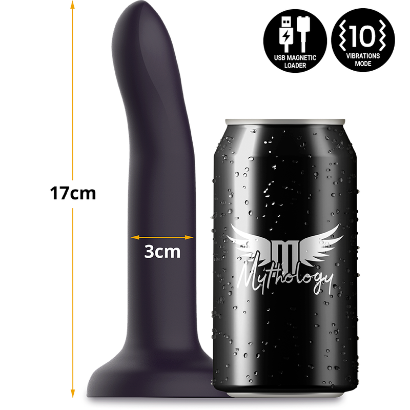 Dildo MYTHOLOGY DUMAN MYSTIC di MYTHOLOGY FANTASY, vibratore wireless WatchMe, design elegante e tecnologia avanzata.