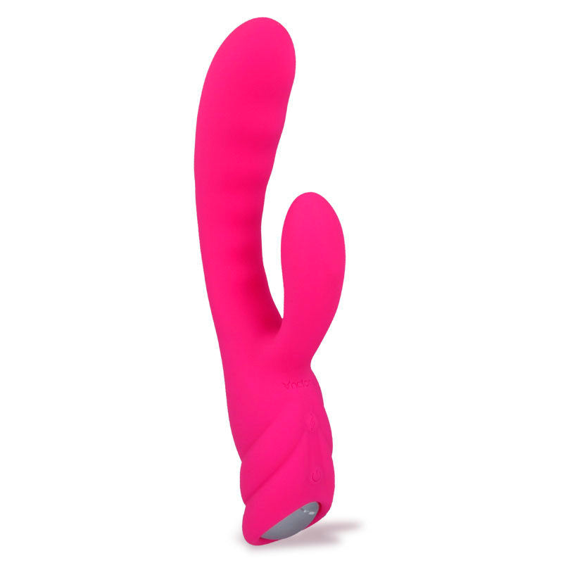 Vibratore Pure Rabbit Nalone con funzione calore, design ergonomico e dettagli morbidi per piacere e relax.