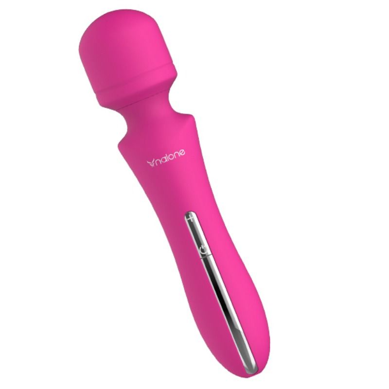 Massaggiatore Nalone Rockit con manico ergonomico e testa rotante per massaggi rilassanti del corpo.