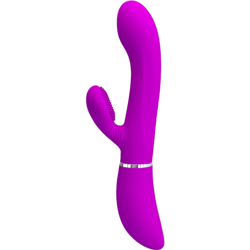 Stimolatore clitoride Pretty Love con design compatto e dettagliate parti in silicone per piacere e stimolazione.