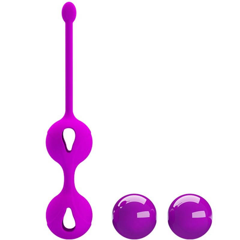 Palle da esercizio Kegel Pretty Love Flirtation Tighten Up II, sfere tonificanti per il pavimento pelvico femminile.