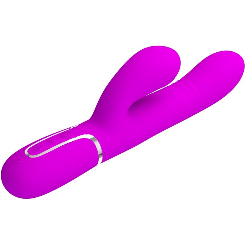 Vibratore multifunzione G-Spot Pretty Love Flirtation color fucsia, design ergonomico e stimolante, per piacere e relax.