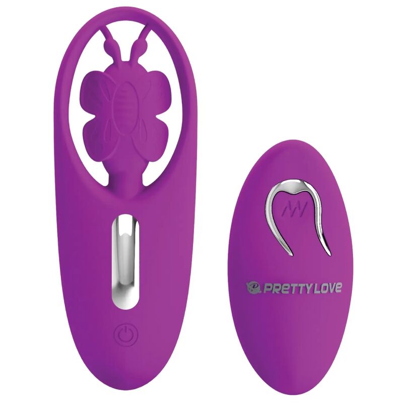 Stimolatore a farfalla Pretty Love Smart per mutandine Dancing, telecomando, colore lilla, design elegante e discreto.