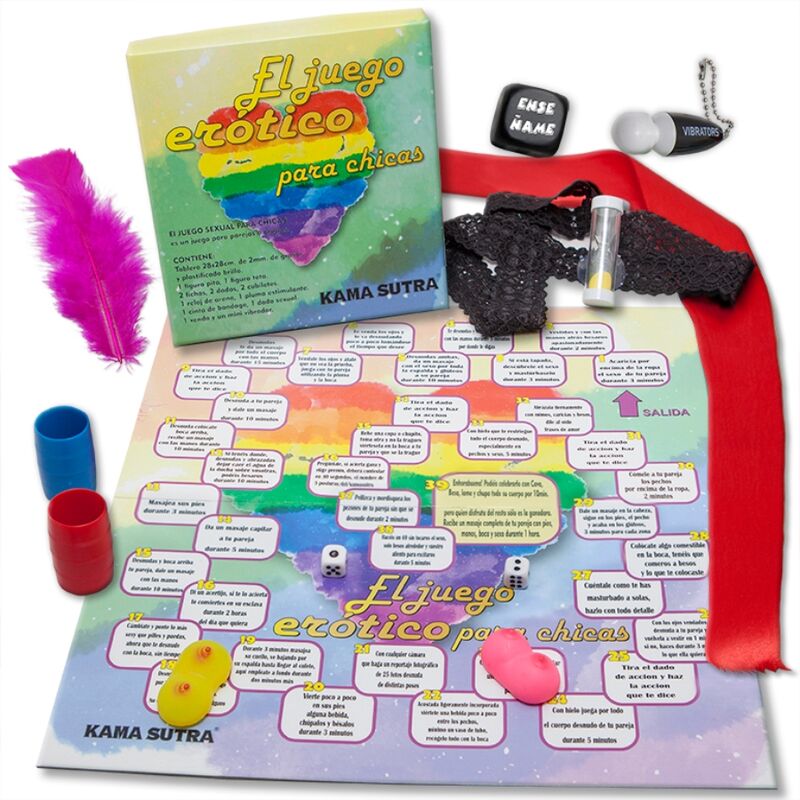 Gioco erotico Diablo Picante per ragazze LGBT, confezione con accessori per giochi di coppia, marca PRIDE.