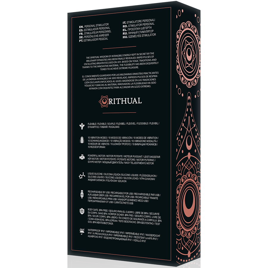 Stimolatore e Kriya G-Point RITHUAL Orchidea, stimolatore ricaricabile con design elegante e dettagli in stile orchidea.