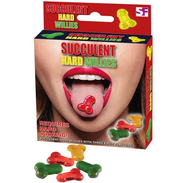 Caramelle Spencer & Fleetwood per pene duro con tre gusti, in confezione colorata e attraente, ideale per il benessere maschile.