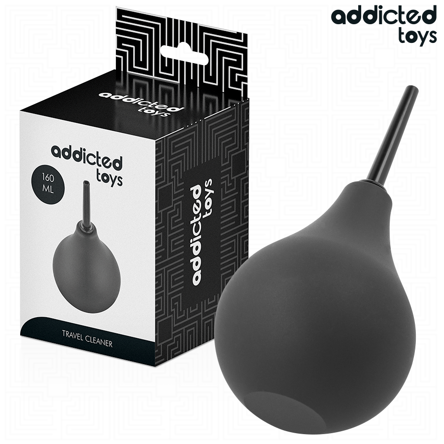 Detersivo anale da viaggio ADDICTED TOYS, formato M da 160 ml, bottiglia con etichetta e tappo, ideale per uso pratico e discreto