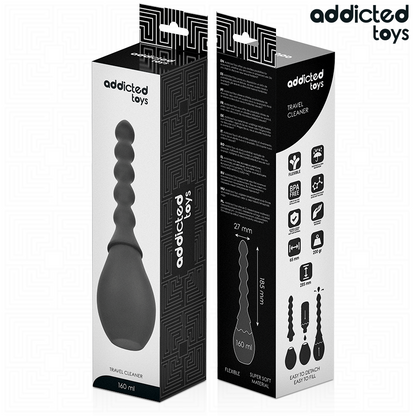 Detergente da viaggio modello 2 di ADDICTED TOYS, confezione compatta e portatile per pulizia in movimento.