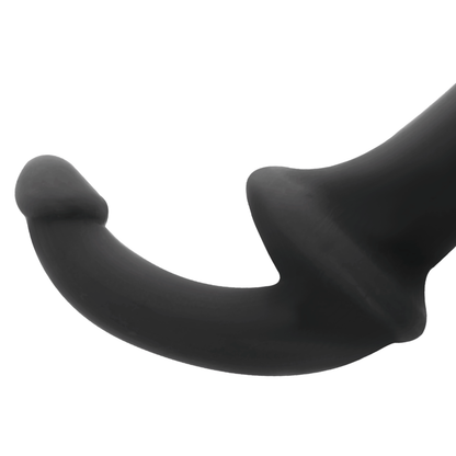 Dildo nero ADDICTED TOYS con superficie realistica e design dettagliato, senza sottomissione, adatto per stimolazione e piacere.