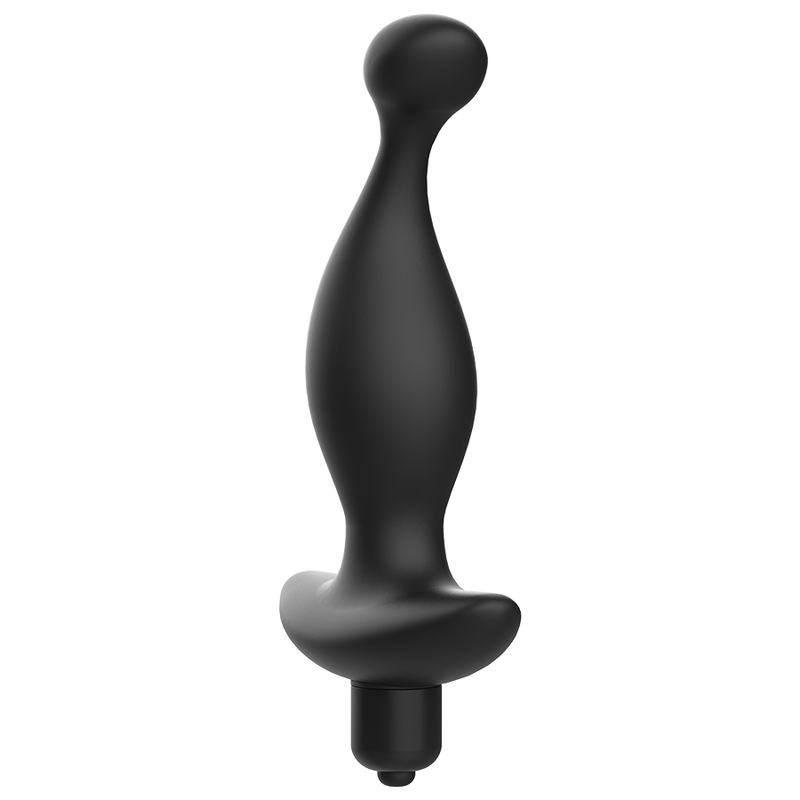 Massaggiatore anale con vibrazione ADDICTED TOYS, modello nero, superficie liscia e design ergonomico per il piacere.