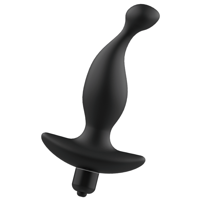 Massaggiatore anale con vibrazione ADDICTED TOYS Nero, dispositivo per stimolazione anale con funzioni di vibrazione.