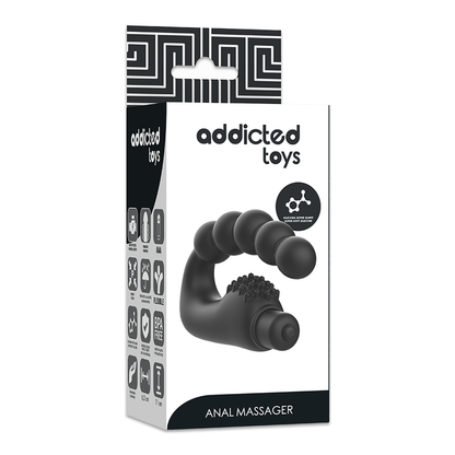 Massaggiatore anale prostatico ADDICTED TOYS con vibrazione, design ergonomico e superficie liscia per piacere e stimolazione.