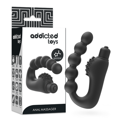 Massaggiatore anale prostatico ADDICTED TOYS con vibrazione, design ergonomico, superficie liscia, ideale per stimolazione prostatica.