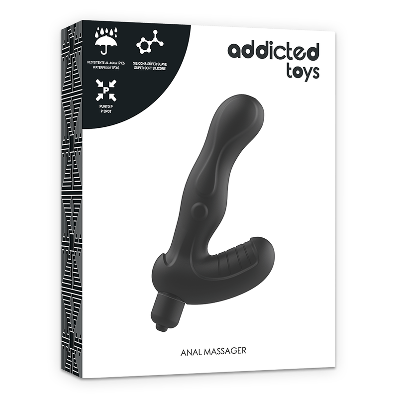 Stimolatore anale in silicone ADDICTED TOYS P-SPOT Vibe, dispositivo per la stimolazione della prostata, design ergonomico.