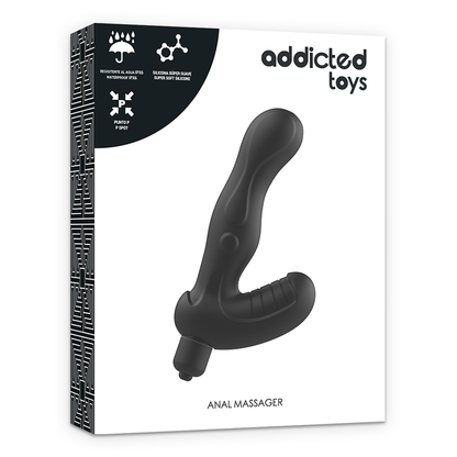 Stimolatore anale in silicone ADDICTED TOYS P-SPOT Vibe, dispositivo per la stimolazione della prostata, design ergonomico.