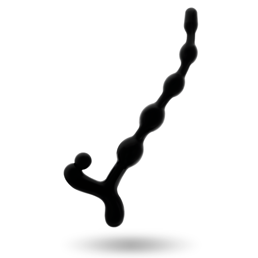 Sfera anale nera da 22 cm di ADDICTED TOYS, morbida e liscia, ideale per il piacere e la stimolazione anale.