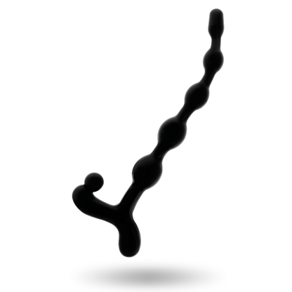 Sfera anale nera da 22 cm di ADDICTED TOYS, morbida e liscia, ideale per il piacere e la stimolazione anale.