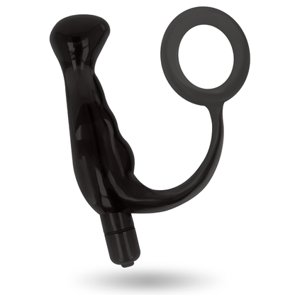 Vibratore prost Tico nero di ADDICTED TOYS, lunghezza 10 cm, con design ergonomico e superficie liscia.