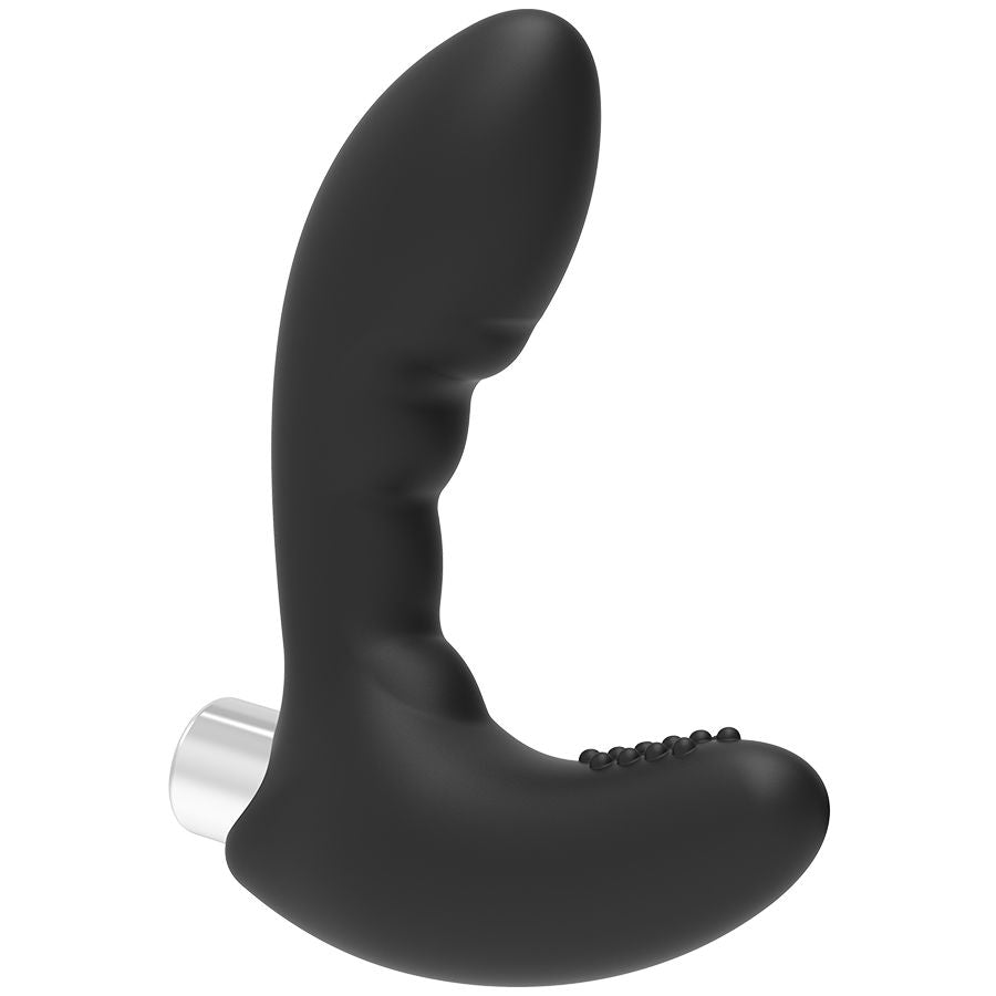 Vibratore prostatico ricaricabile ADDICTED TOYS Modello 4 nero, con design ergonomico e superficie liscia per stimolazione prostatica.