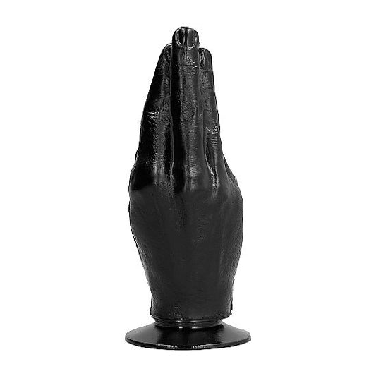 Dildo fisting nero ALL BLACK di 21 cm, design realistico e morbido, per gioco e stimolazione intima.