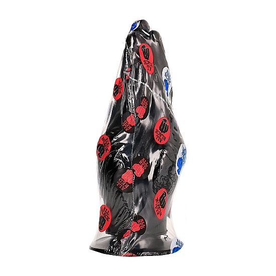Dildo all black ALL BLACK da 21 cm, design realistico e liscio, ideale per fisting e giochi di profondità, in silicone morbido.