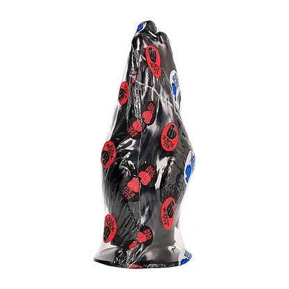 Dildo all black ALL BLACK da 21 cm, design realistico e liscio, ideale per fisting e giochi di profondità, in silicone morbido.