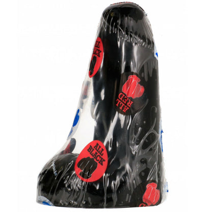 Dildo realistico nero da 13 cm di marca ALL BLACK, dettagli realistici, superficie liscia e design anatomico.
