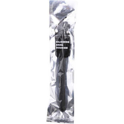 Dildo anale in silicone nero di 27 cm della marca All Black, con superficie liscia e design realistico.