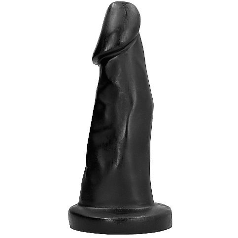 Dong nero da 27 cm di marca ALL BLACK, con superficie liscia e dettagli realistici, visibile in immagine.