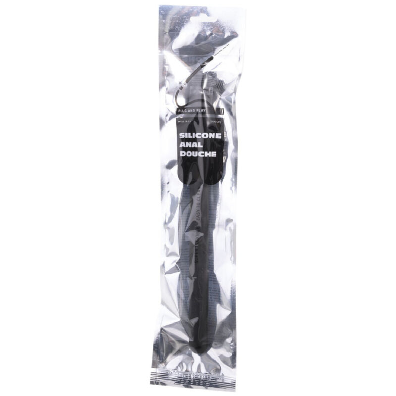 Dildo anale in silicone nero All Black Mega Ripple da 28,5 cm, con superficie ondulata e dettagli texturizzati.
