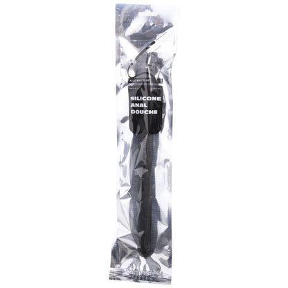 Dildo anale in silicone nero All Black Mega Ripple da 28,5 cm, con superficie ondulata e dettagli texturizzati.