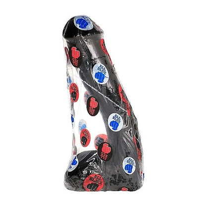 Penis anale realistico nero di 23 cm del marchio ALL BLACK, dettagli realistici e forma naturale, visibile in immagine.
