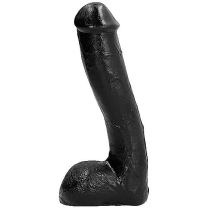 Penis anale realistico nero ALL BLACK, lunghezza di 23 cm, dettagli realistici e texture morbida, per uso stimolante e di piacere.