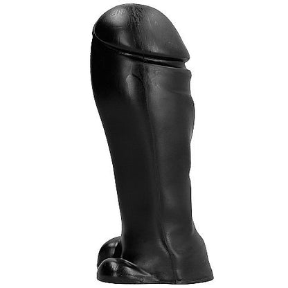 Punta larga Dong 22 cm di ALL BLACK, attrezzo per massaggi e cura del corpo, in posizione orizzontale su sfondo neutro.