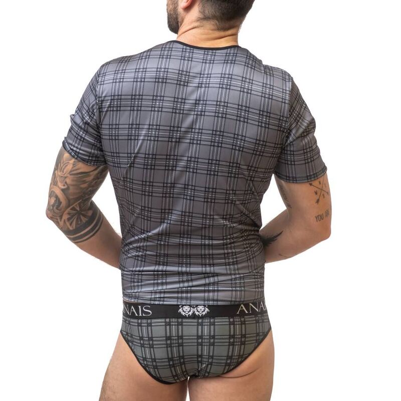 T-shirt bianca ANAIS MEN Balance T-shirt S con logo nero, morbido tessuto in cotone, vestibilità comoda e stile casual.
