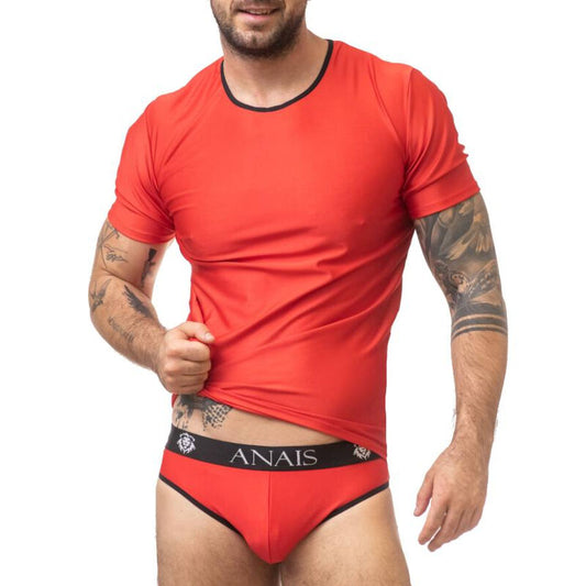 T-shirt nero ANAIS MEN SOUL, taglia S, con stampa frontale, morbido tessuto in cotone, vestibilità comoda e stile casual.