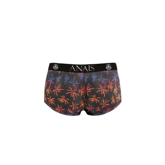 Boxer da uomo ANAIS MEN CHILL in tessuto morbido, colore blu, con vita elastica e logo sul cinturino, visibile nell'immagine.