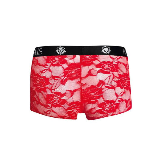 Boxer da uomo Anais Men Brave Boxer S in cotone blu con vita elasticizzata e logo sul davanti, visibile in primo piano.