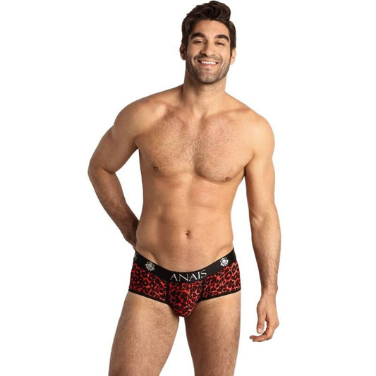Slip maschile ANAIS MEN TRIBAL BRIEF S in cotone, con motivo tribale e vita elastica, visibile in dettaglio.
