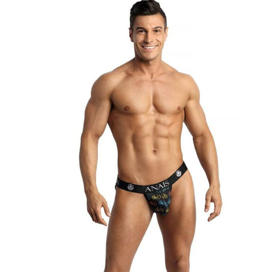 Slip di jockstrap ANAIS MEN Benito Jock Strap S di colore nero, con dettagli in tessuto elastico e design aderente.
