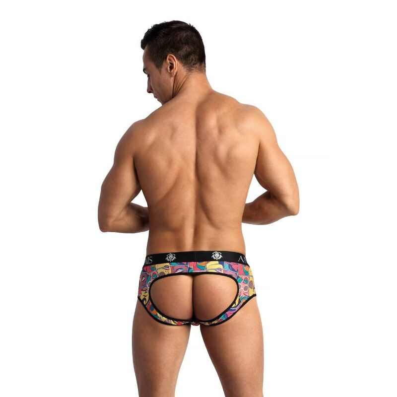 Slip bikini jock ANAIS MEN COMICS JOCK in tessuto elasticizzato, con stampa a fumetti e dettagli sportivi, per uno stile audace.