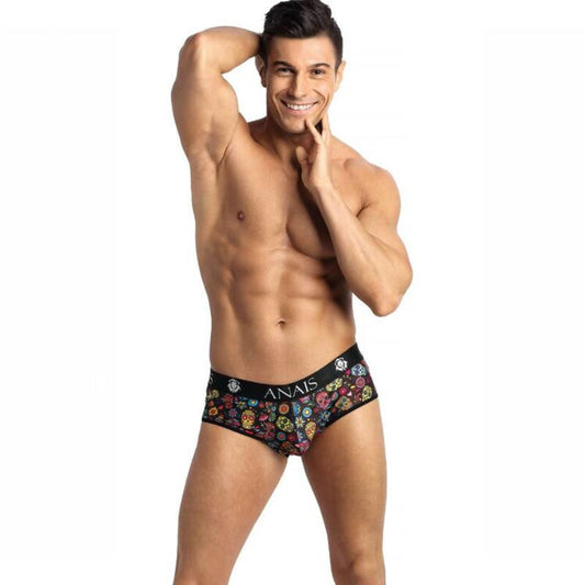 Slip maschile ANAIS MEN Mexico Jock Bikini, taglia S, in tessuto elastico con dettagli colorati e comodo fit.