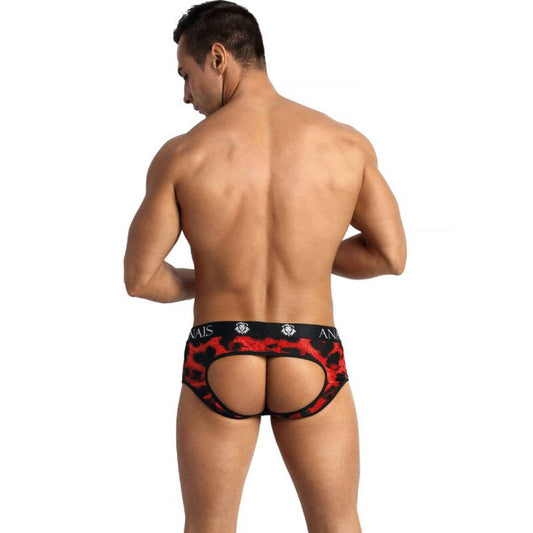 Slip bikini uomo ANAIS MEN SAVAGE JOCK in tessuto elastico, con dettagli aderenti e stile sportivo, in colore nero.