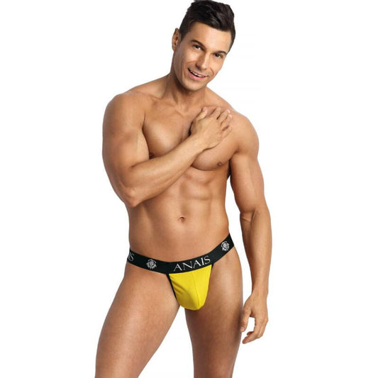 Jockstrap ANAIS MEN TOKIO S in tessuto elastico con cinturino nero e design confortevole, visibile in dettaglio nell'immagine.