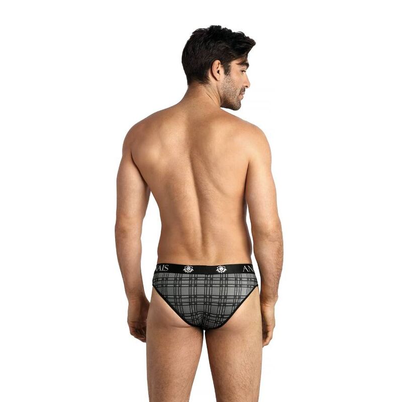 Slip ANAIS MEN Balance L, slip e thong in tessuto morbido con cinturino elastico, colore nero.