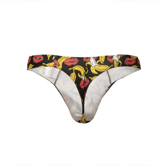 Slip thong ANAIS MEN BANANA STRING S in tessuto nero, con fasce sottili e design minimalista, visibile nella foto.