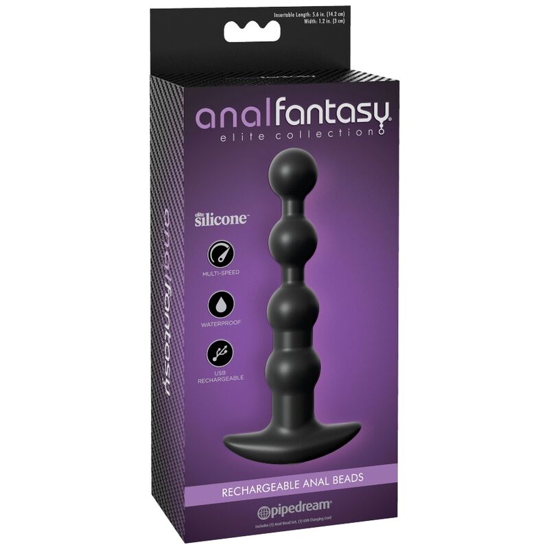 Sfere anal ricaricabile della collezione ANAL FANTASY ELITE COLLECTION, in silicone con superficie liscia e design ergonomico.