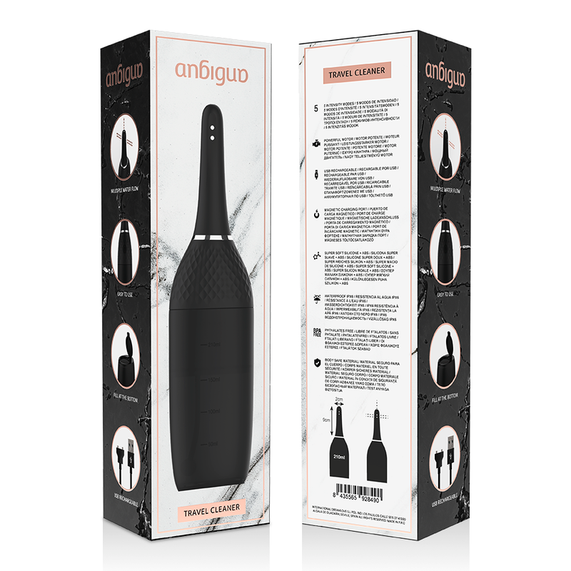 Pulitore anale automatico ANBIGUO con 5 livelli di intensità, dispositivo per la cura personale.