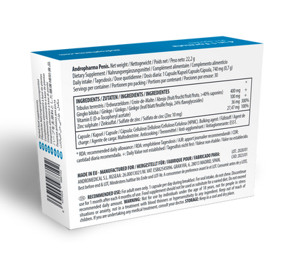 Integratore ANDROPHARMA PENIS di ANDRO MEDICAL, prodotto naturale per il benessere del pene.