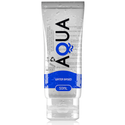 Lubrificante a base d'acqua Aqua Quality da 50 ml, idratante e lubrificante delicato per uso quotidiano.